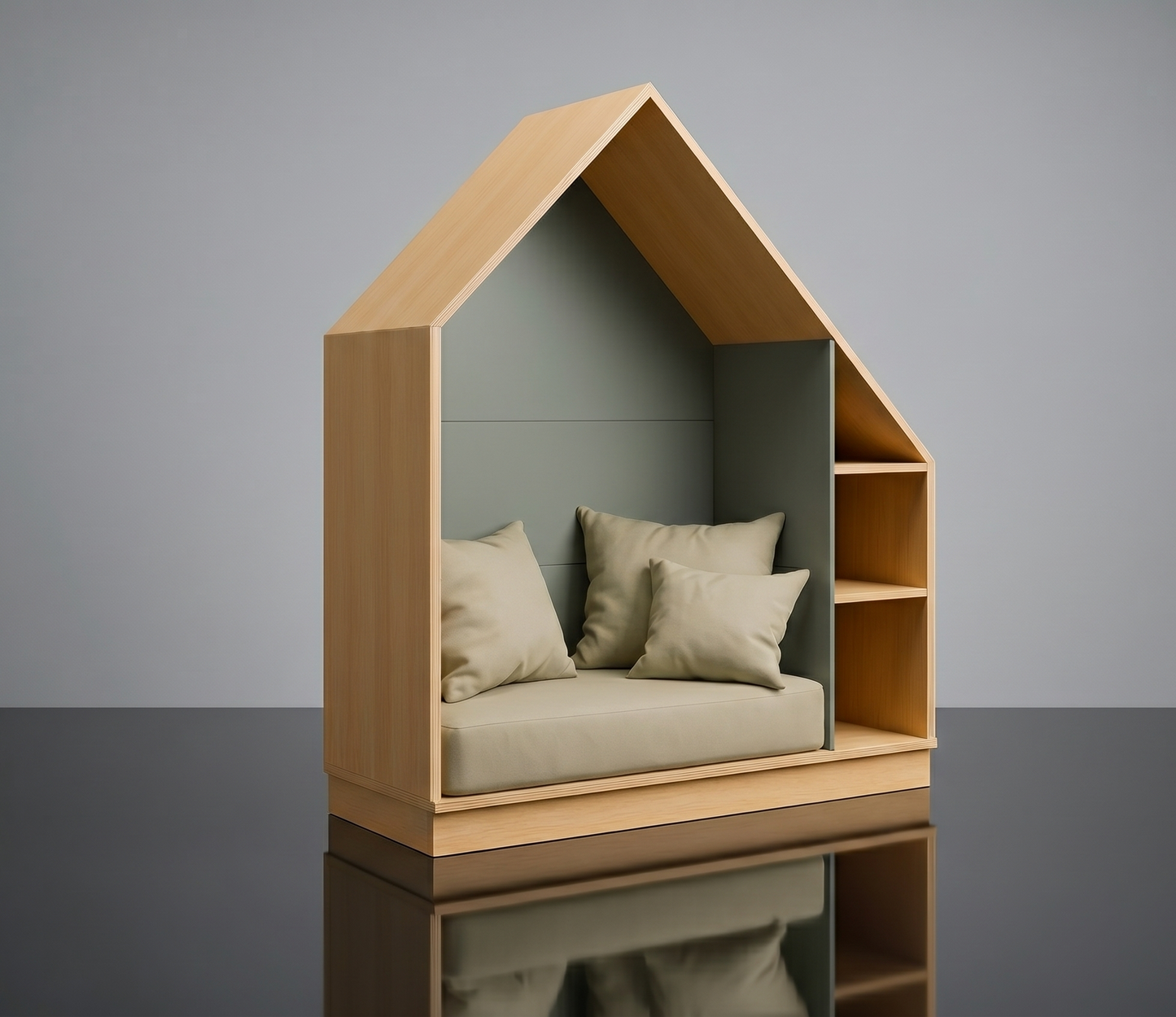 Leseecke (Sitzhäuschen grün) von Holzfink