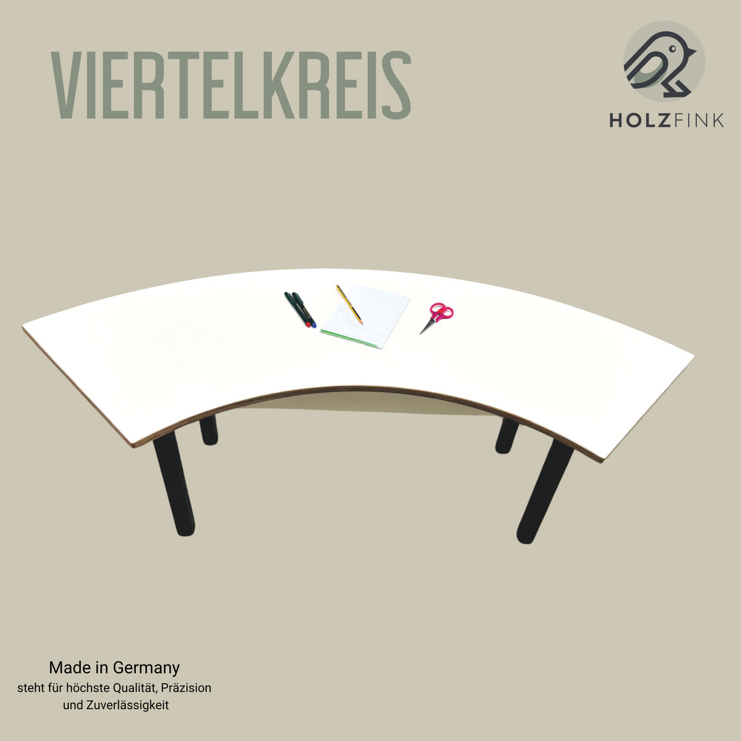 Kinder-Viertelkreistisch von Holzfink
