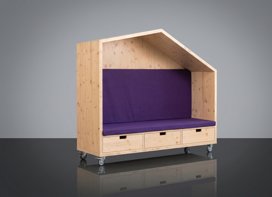 Mobile Sitzecke mit Schubkästen von Holzfink