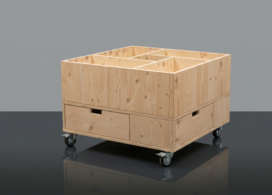 Mobile Spielzeugkiste von Holzfink