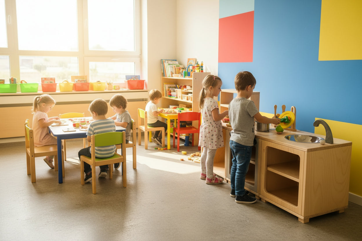 Premium Spülküche für Kinder unter 3 Jahren von Holzfink (3)