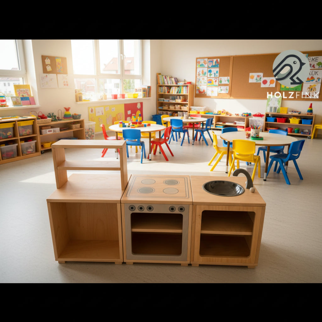 Premium Spülküche für Kinder unter 3 Jahren von Holzfink (1)